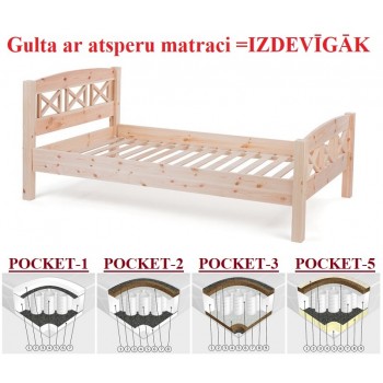 Gulta ar matraci KM-16 Gulta ar matraci KM-16