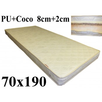 Porolona matracis ar Kokosu 70x190 (8+2) M-62 Porolona matracis ar Kokosu 70x190 (8+2) M-62