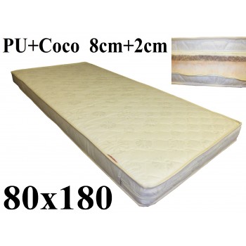 Porolona matracis ar Kokosu 80x180 (8+2) M-52 Porolona matracis ar Kokosu 80x180 (8+2) M-52